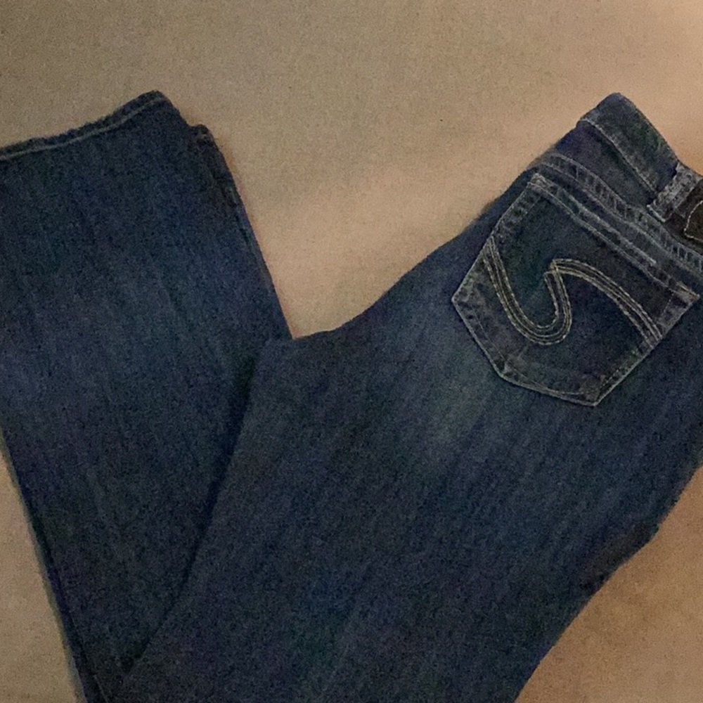 EUC Silver denim jeans
